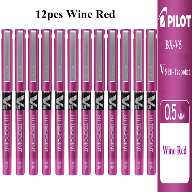 Japan PILOT Gel Pens BX-V5 Art Supplies Color Pen Office Accessories School Student Stationery Can Be Matched with Ink Bladder
