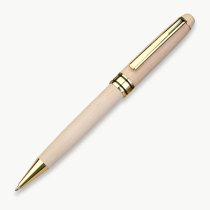 Custom Wood Ballpoint Pen Laser Engrave LOGO Text Personalized Sign Pen for Family Company Friend Gift Box Available