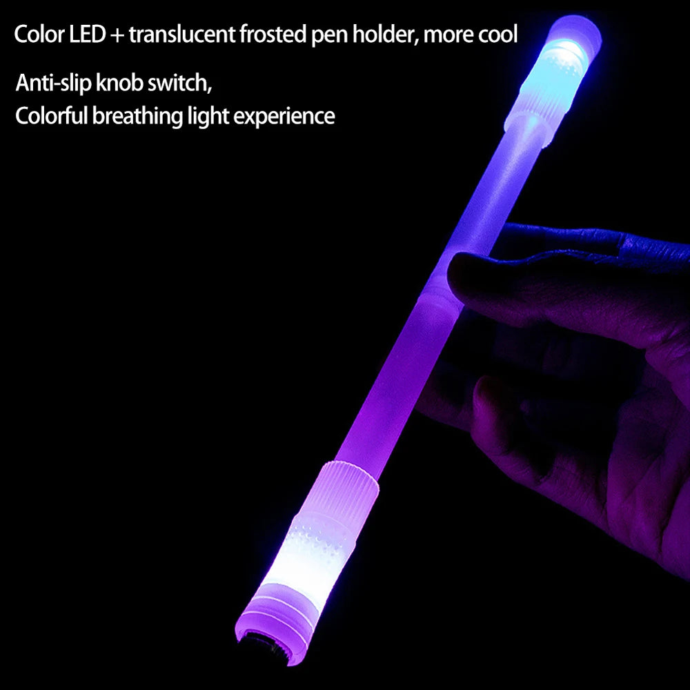 Led Spinning Pen Portable Detachable Comfortable Grip For Students Penspinning With  Pressure Relief Boys Girls Birthday Gift