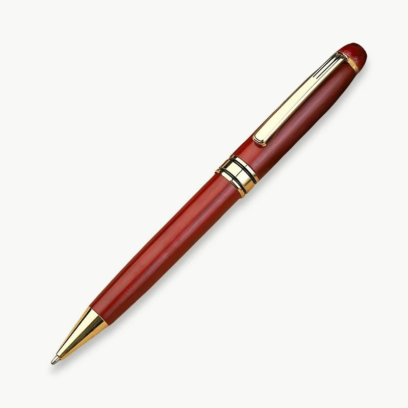 Custom Wood Ballpoint Pen Laser Engrave LOGO Text Personalized Sign Pen for Family Company Friend Gift Box Available