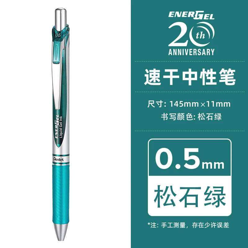 1pc Pentel  BLN75 Gel Pen 20th Anniversary Smooth And Quick-drying Press Water Pen For Students With 0.5mm Japanese Stationery