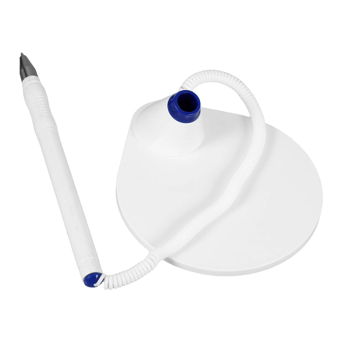 Secure Counter Pen With Chain Plastic Base Ergonomic Design Office Desk Pen For School Stores Home Supplies