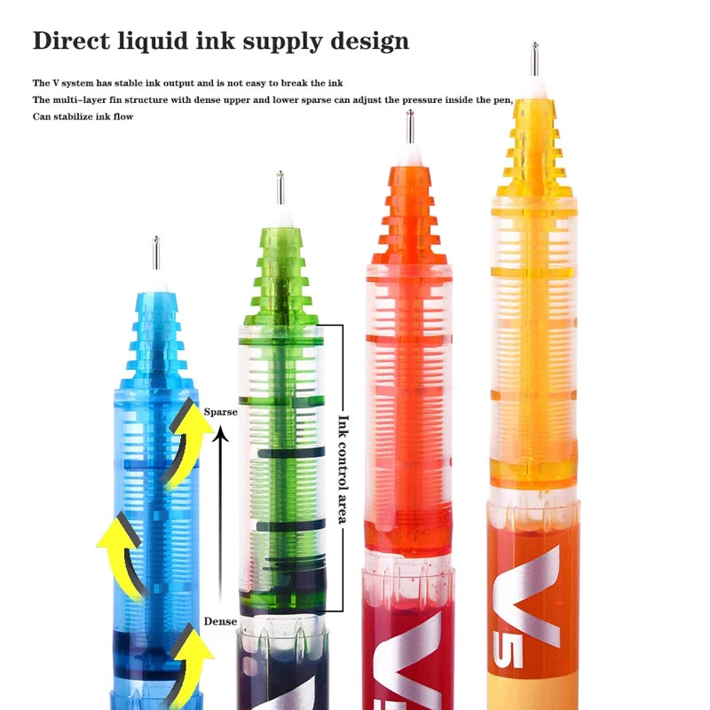 Japan PILOT Gel Pens BX-V5 Art Supplies Color Pen Office Accessories School Student Stationery Can Be Matched with Ink Bladder