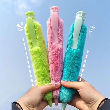 New Plush Big Ballpoint Pen Plastic Fun Gift Oversize Writting Pen Creative Props Toys Huge Neutral Pen School Office