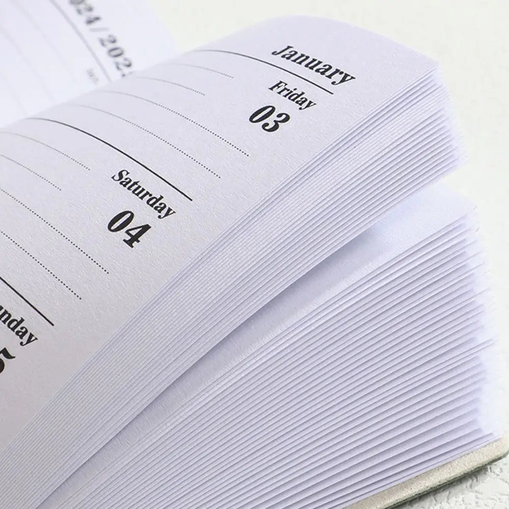 English A7 Mini Pocket Notebook To Do List Taking Notes Efficiency Plan Notebook 12 Months Diary Notepad 365 Days Notepad