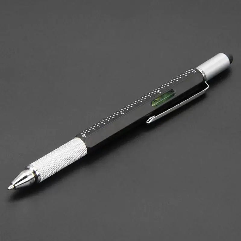 7 in1 Multifunction Ballpoint Pen with Modern Handheld Tool Measure Technical Ruler Screwdriver Touch Screen Stylus Spirit Level
