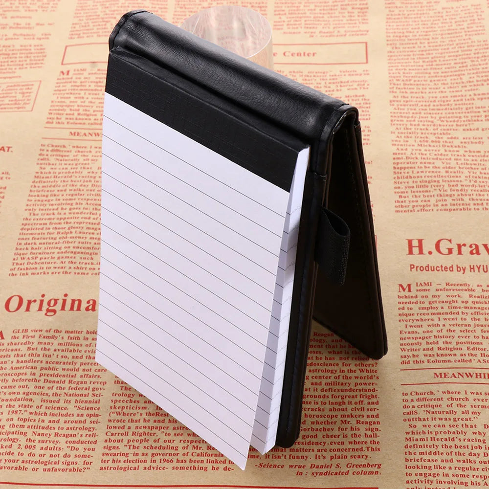 Leather Cover Pocket Planner A7 Notebook Small Notepad Note Book Business Diary Memos Office School Stationery