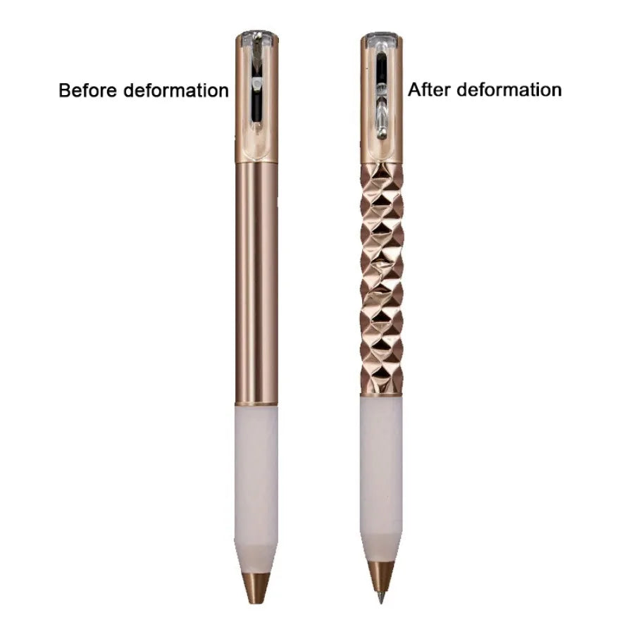 TWBEB 1 Piece Ballpoint Pen Creative Geometric Deformation Decompression Neutral Pens Stationery School Office Supply