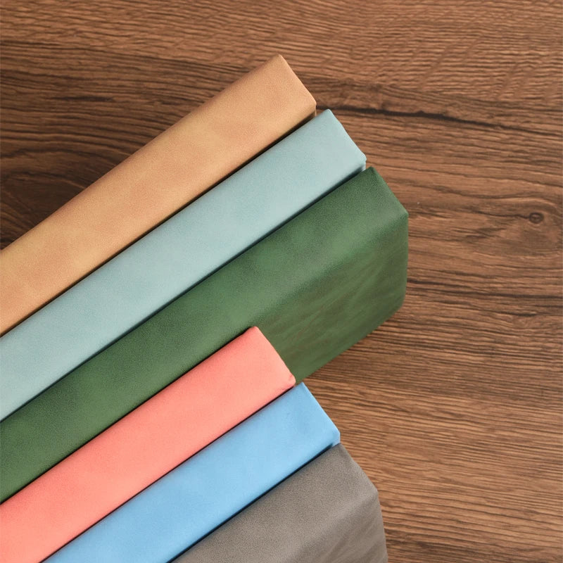 200pages A5 Leather Notebook with Leather Notebook Cover, Personalized Soft Cover and Bookmark, Perfect for Business, Meeting