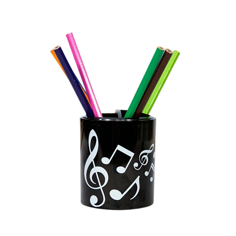 Notes Pen Holder Piano Musical Instrument Design Music Gift Classification Plastic Pen Holder Stationery Student Pencil Holder