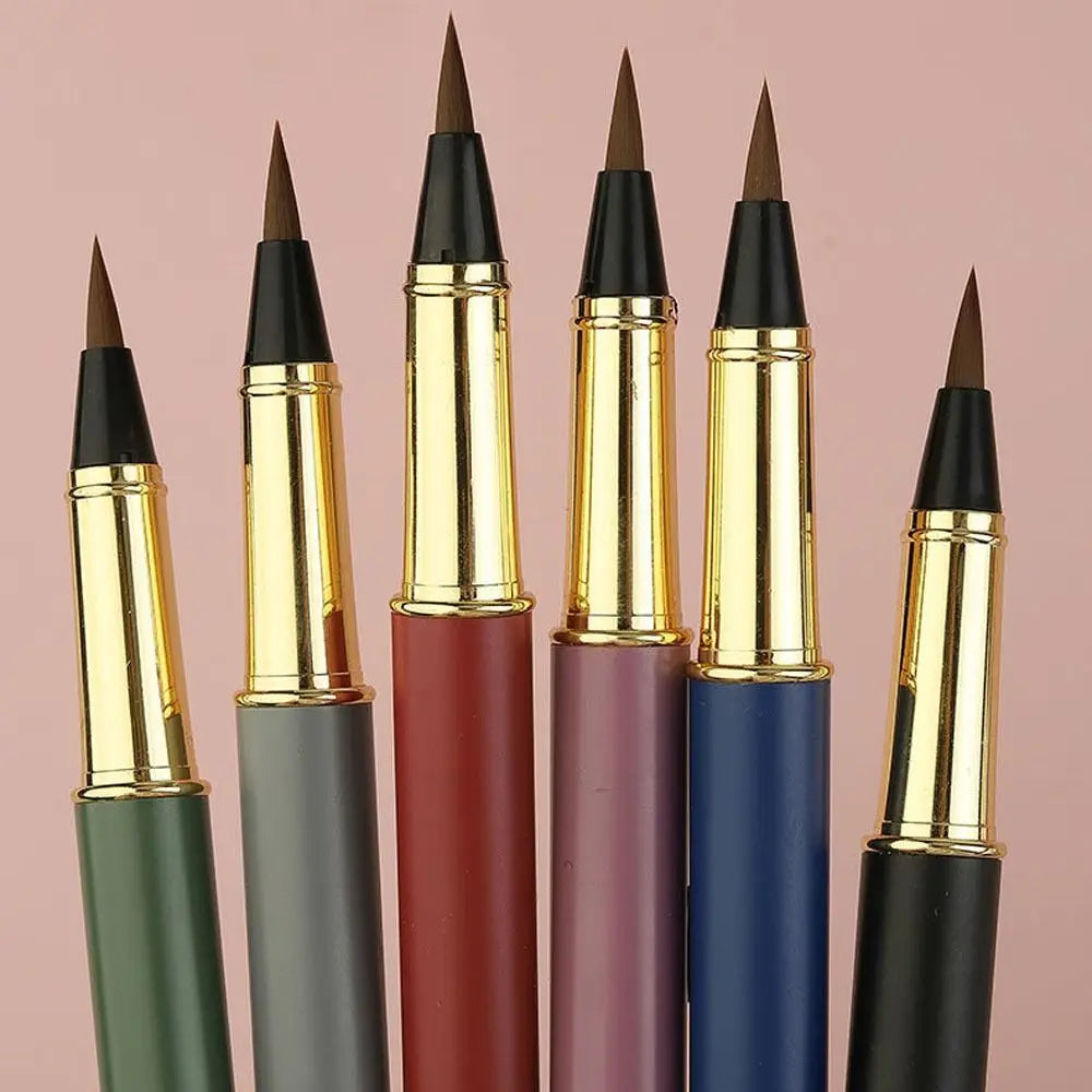 Professional Beginners Metal Writing Artist Drawing Painting Pens Chinese Brushes Penmanship Brushes Calligraphy Pen Brushes