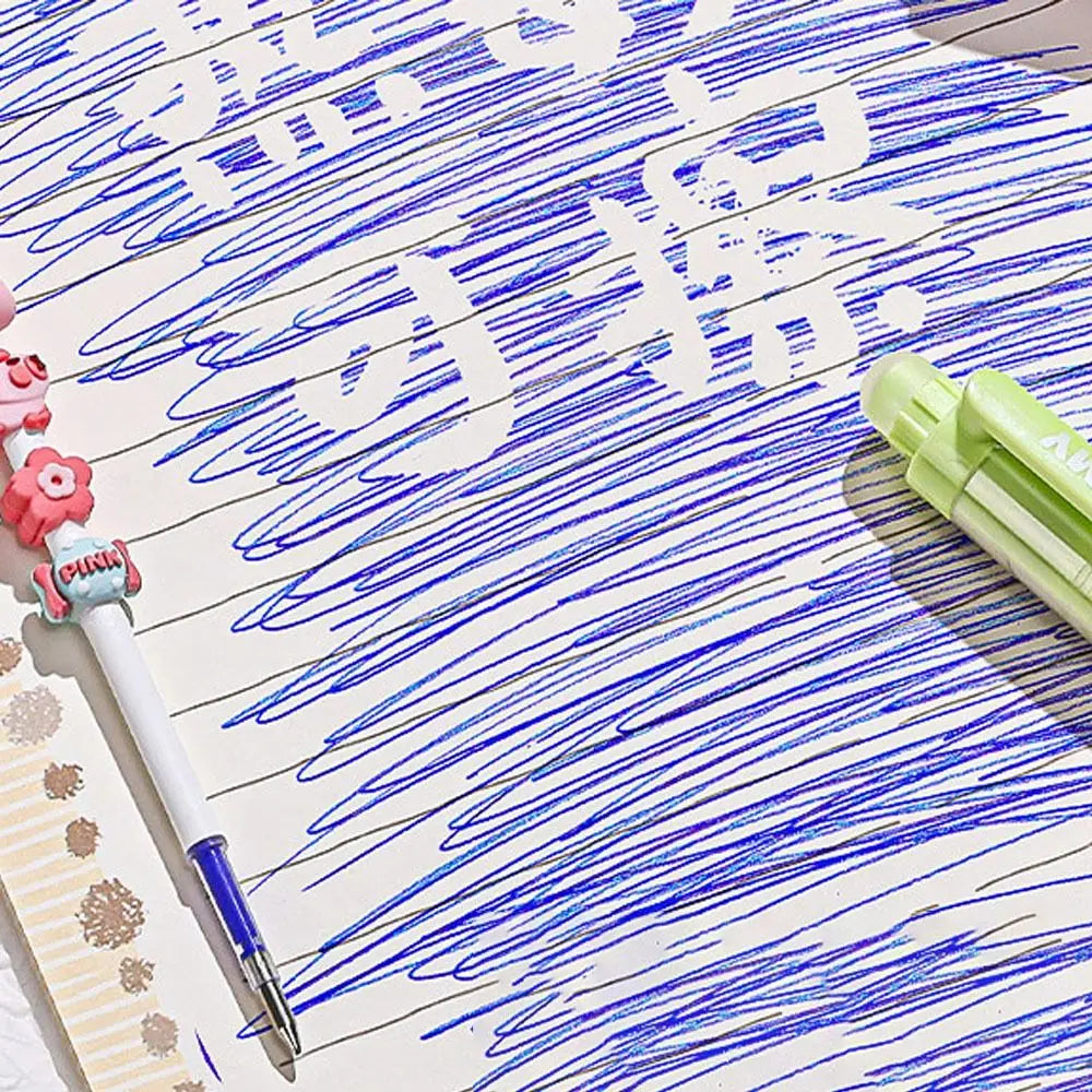 Gifts Writing Stationery Press Gel Pen Beads Student Pen Panda Cherry Blossom String Pen DIY Erasable Decompression Pen