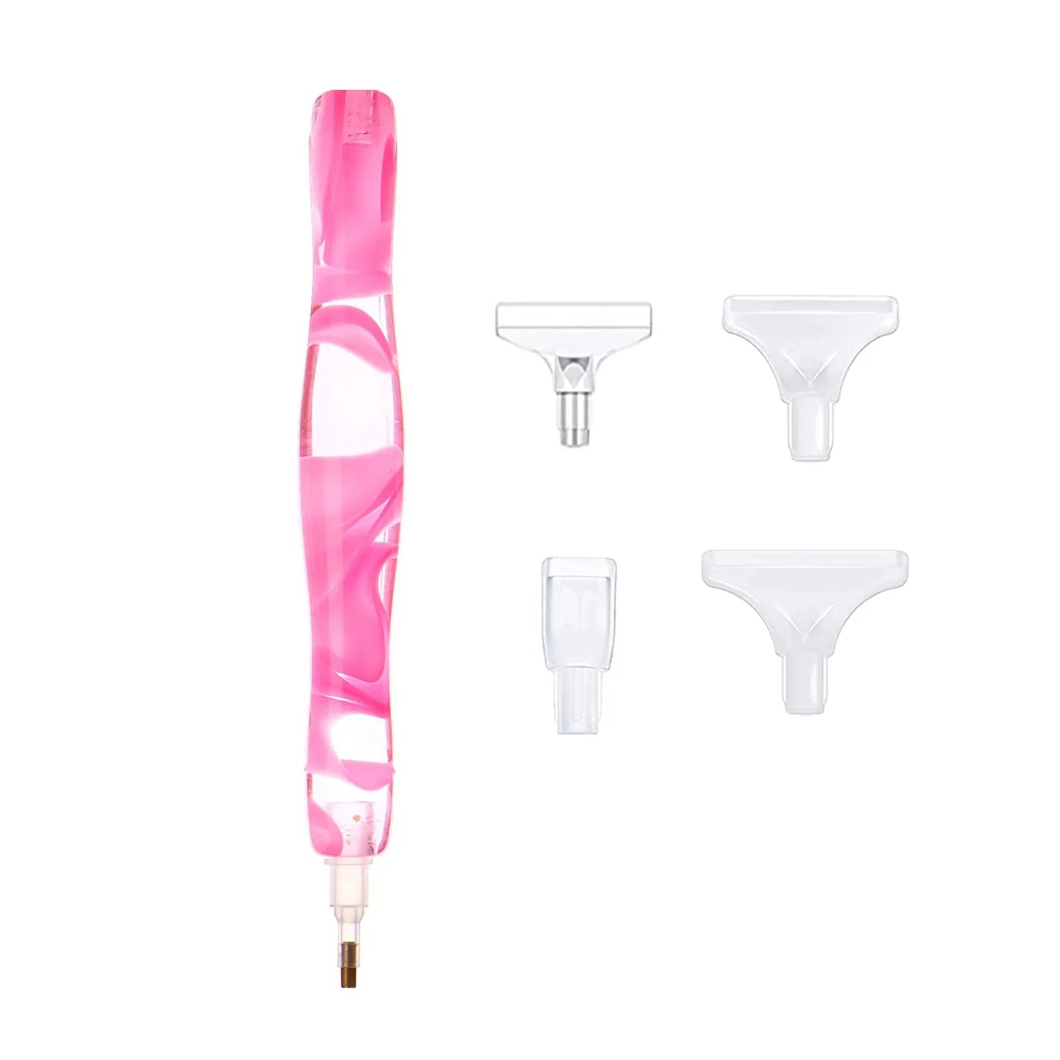 Premium Resin Diamond Painting Pen With Plastic Tips, Ergonomic Grip for DIY Diamond Art Craft