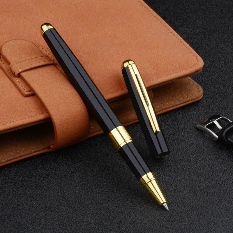High quality ballpoint pen business signing pen stainless steel material replaceable refill office school supplies stationery