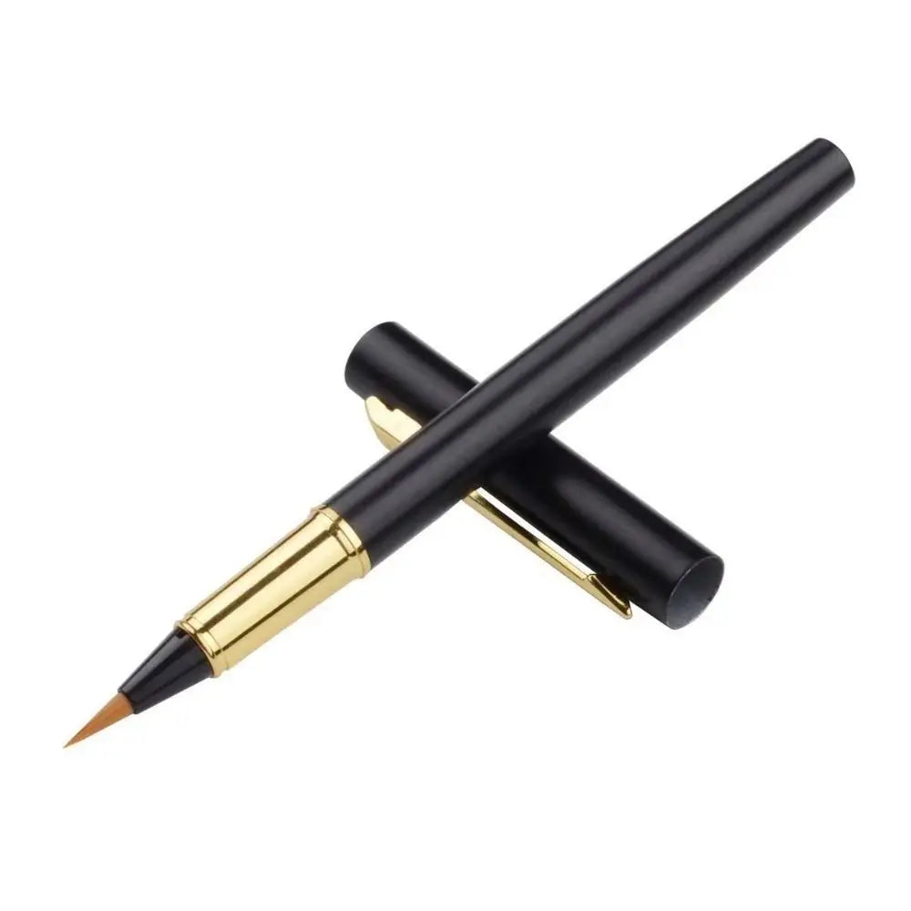 3 PCS Durable Fountain Pen Type Calligraphy Brushes Soft Hair Business Calligraphy Pen Writing Metal Practice Brush School