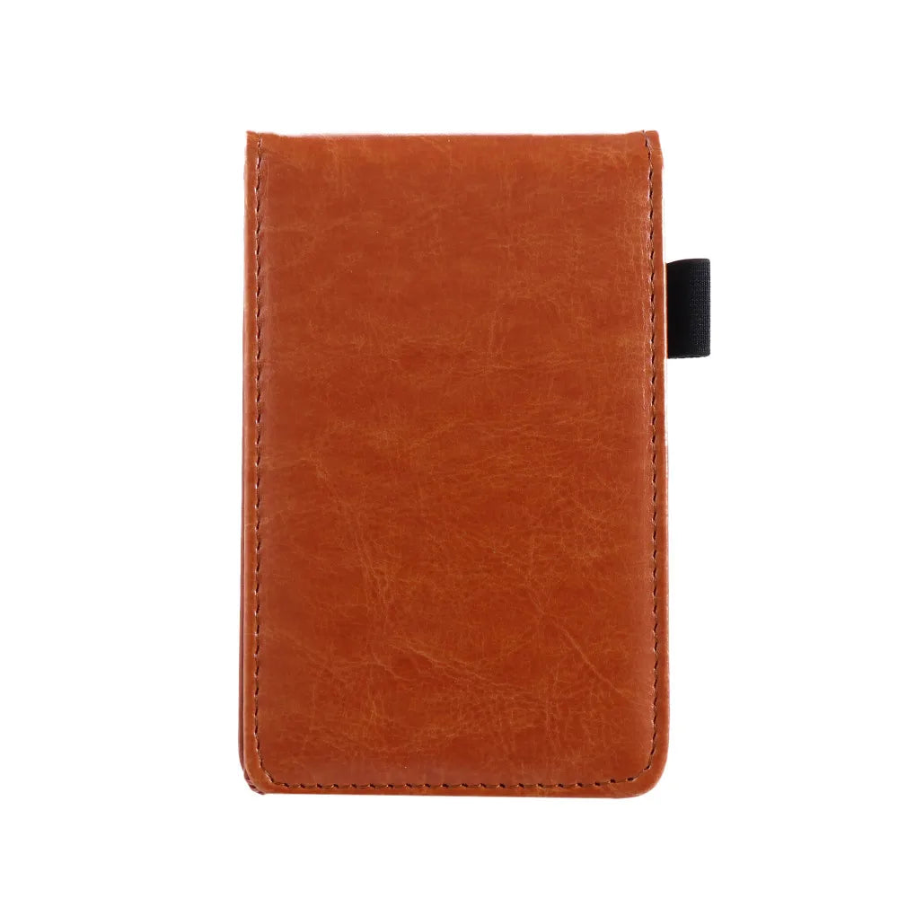 Leather Cover Pocket Planner A7 Notebook Small Notepad Note Book Business Diary Memos Office School Stationery