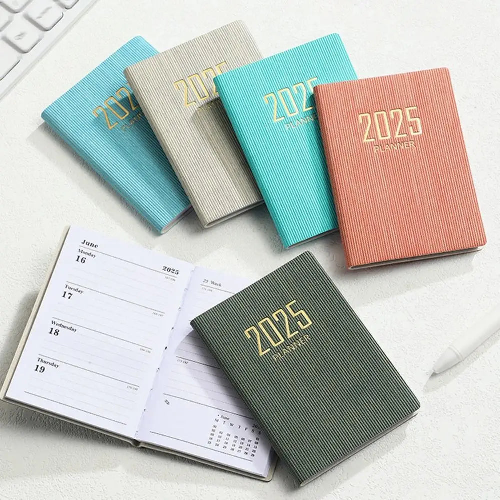 English A7 Mini Pocket Notebook To Do List Taking Notes Efficiency Plan Notebook 12 Months Diary Notepad 365 Days Notepad