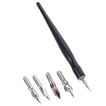 Durable Avoid Scrubbing Panel Line Pen Leaking Pen with 5 Nibs Infiltration Line Pen Plastic Assembly Permeation Pen Drawing