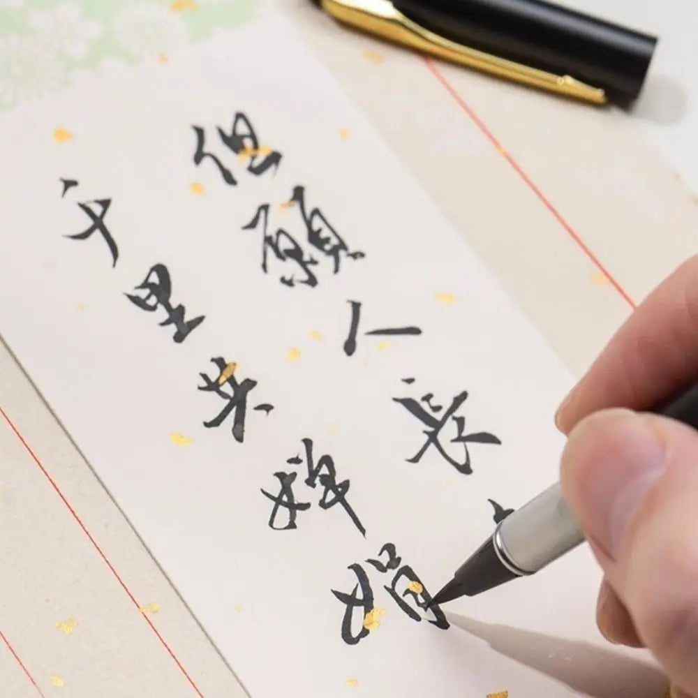 3 PCS Durable Fountain Pen Type Calligraphy Brushes Soft Hair Business Calligraphy Pen Writing Metal Practice Brush School