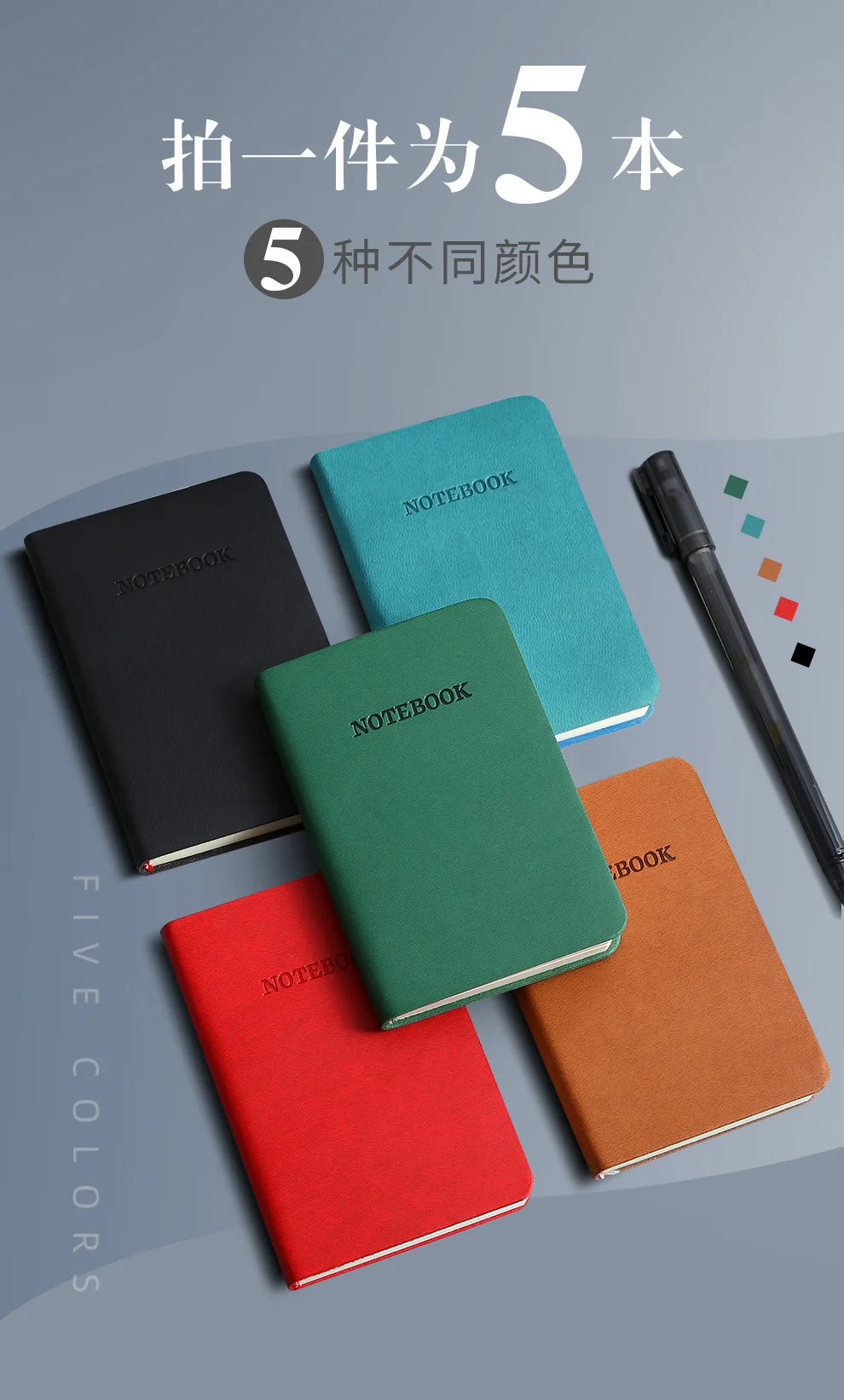 A7 Mini Notebook Portable Pocket Notepad Memo Diary Planner Agenda Organizer Office School Stationery Back To School
