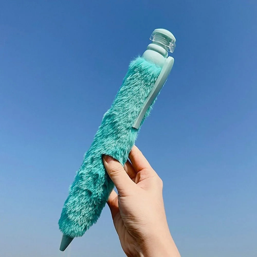 New Plush Big Ballpoint Pen Plastic Fun Gift Oversize Writting Pen Creative Props Toys Huge Neutral Pen School Office