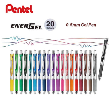 1pc Pentel  BLN75 Gel Pen 20th Anniversary Smooth And Quick-drying Press Water Pen For Students With 0.5mm Japanese Stationery