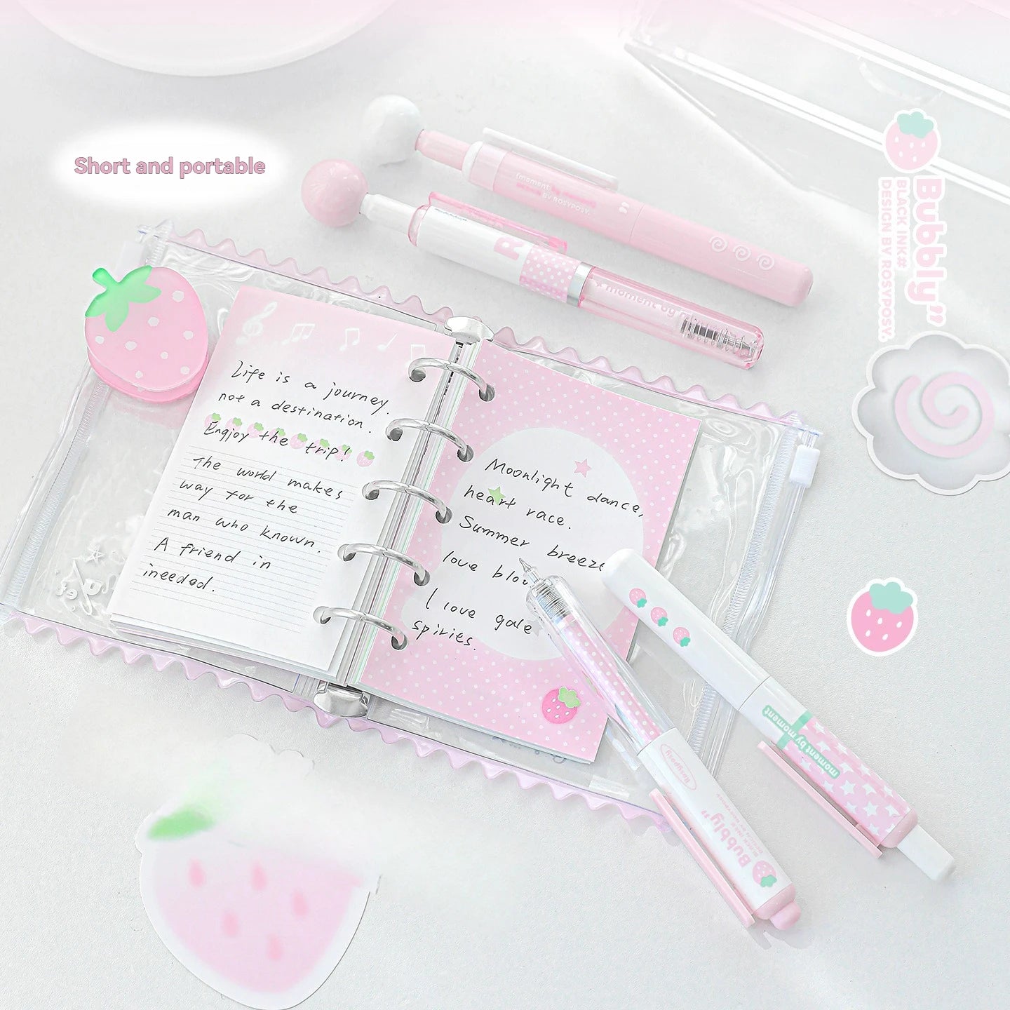 4PC Neutral Pen  Short Pen  4-Pack  High Aesthetic Value  360  Rotation  Decompression  And Problem  Solving Pen