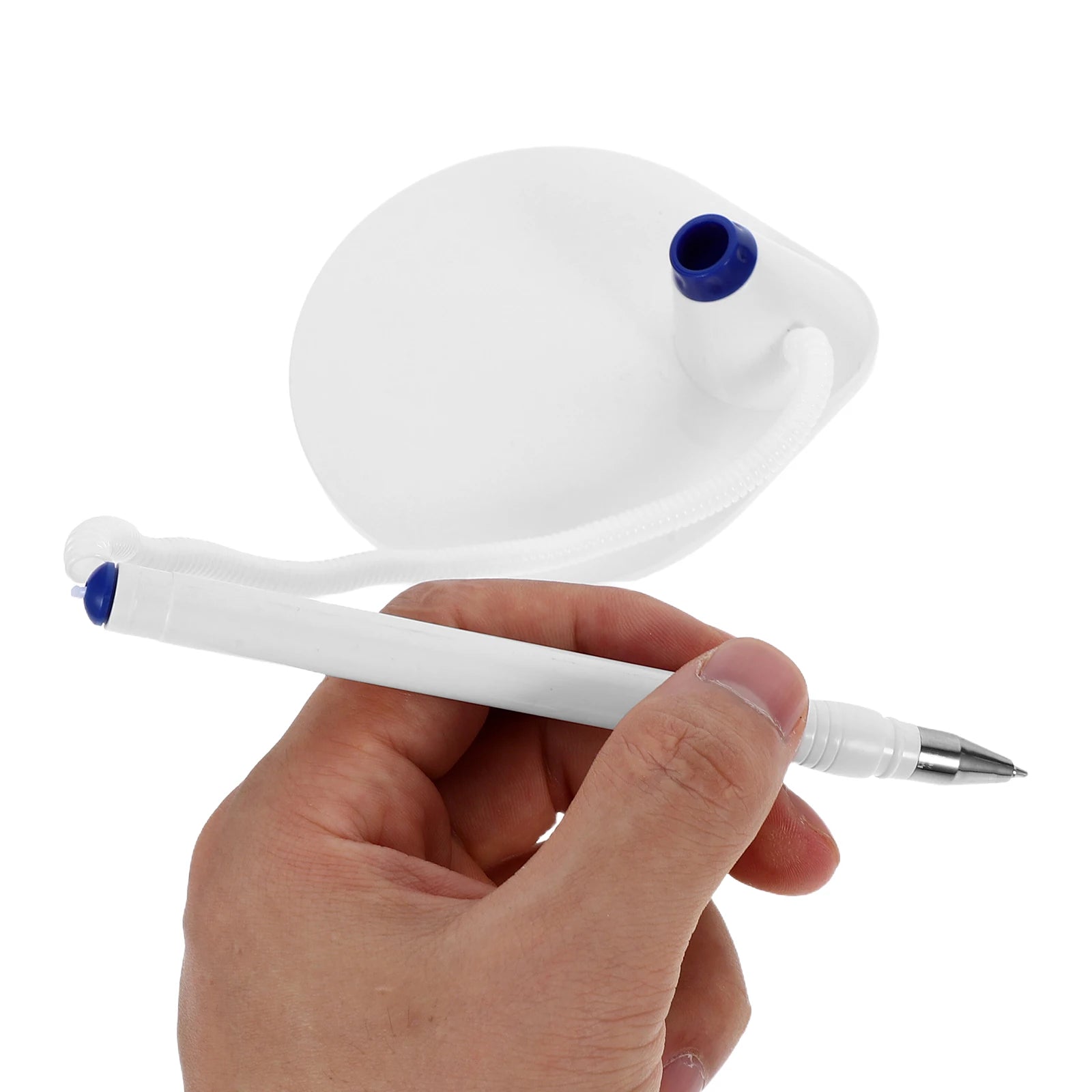 Secure Counter Pen With Chain Plastic Base Ergonomic Design Office Desk Pen For School Stores Home Supplies