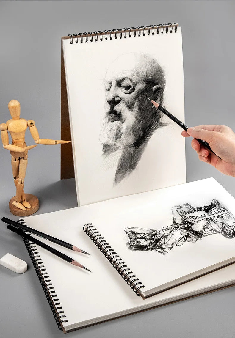 160g Professional Thick Sketchbook Sketch Drawing Paper 30 Sheets A5 A4 16K 8K Drawing Notebook Graffiti Book School Art Supplie