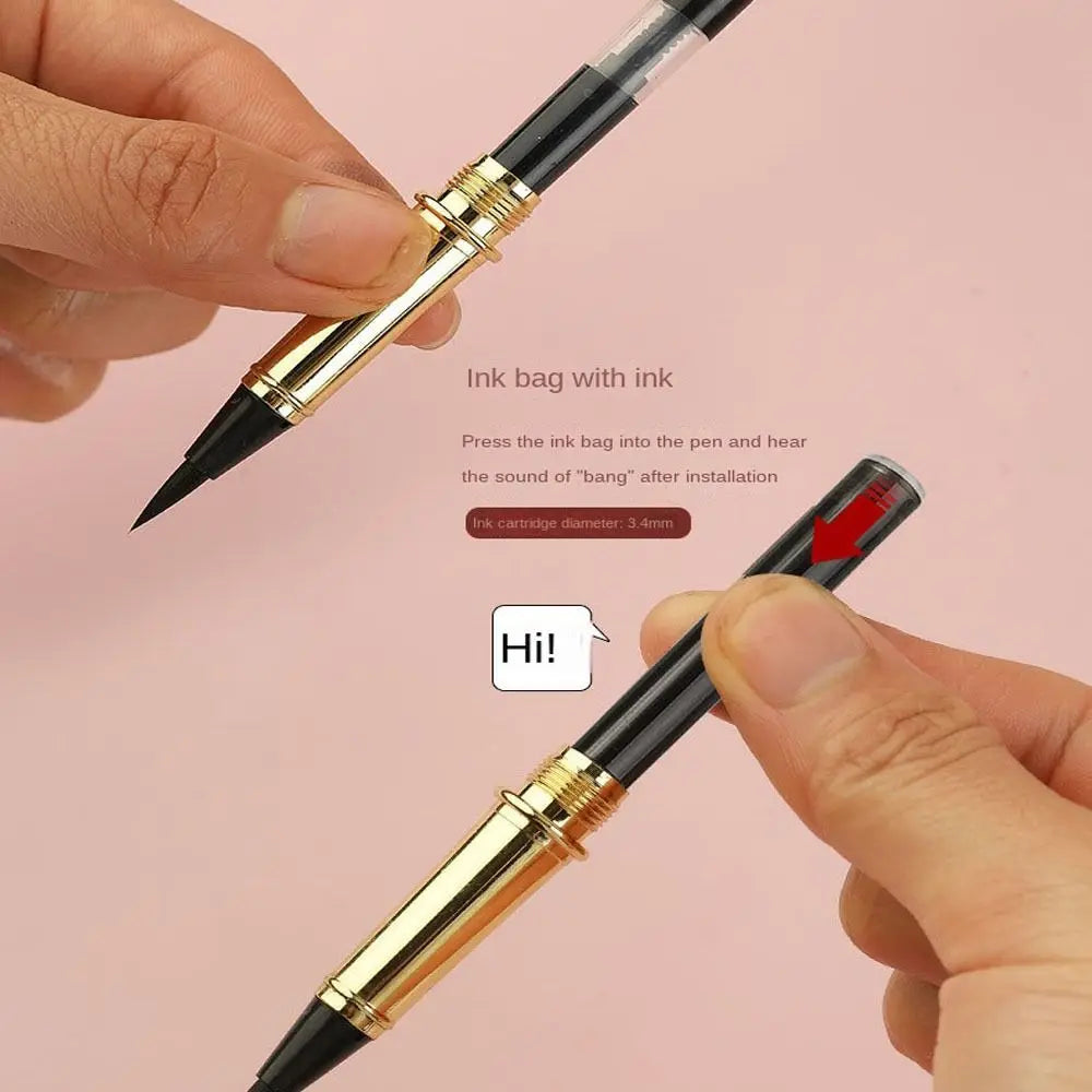 Professional Beginners Metal Writing Artist Drawing Painting Pens Chinese Brushes Penmanship Brushes Calligraphy Pen Brushes