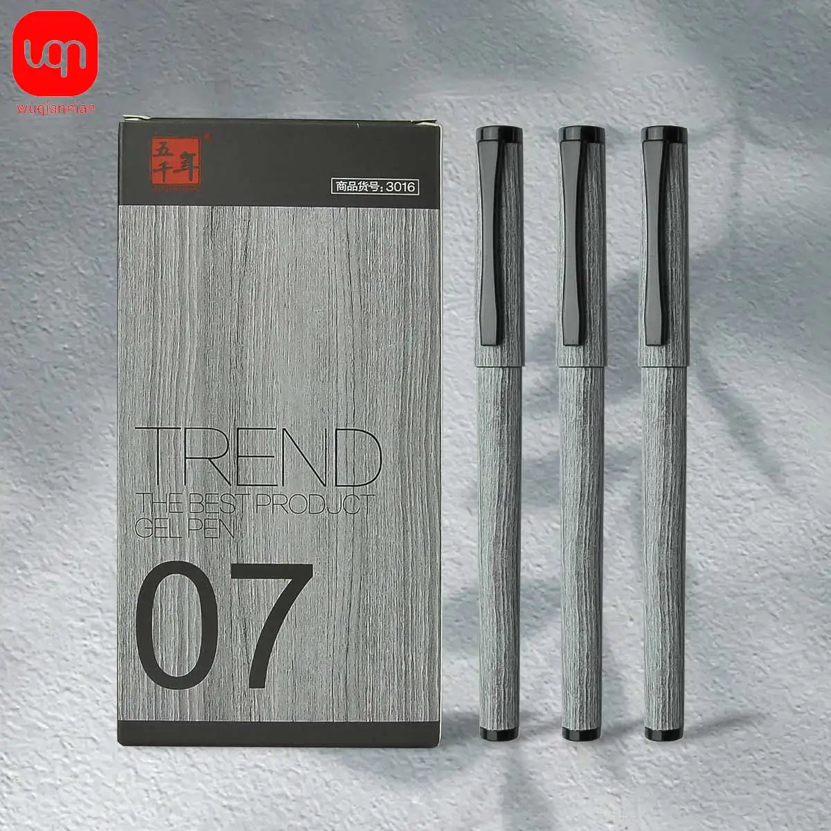 Wood grain style neutral pen writing evenly smooth personalized design durable for office and school supplies