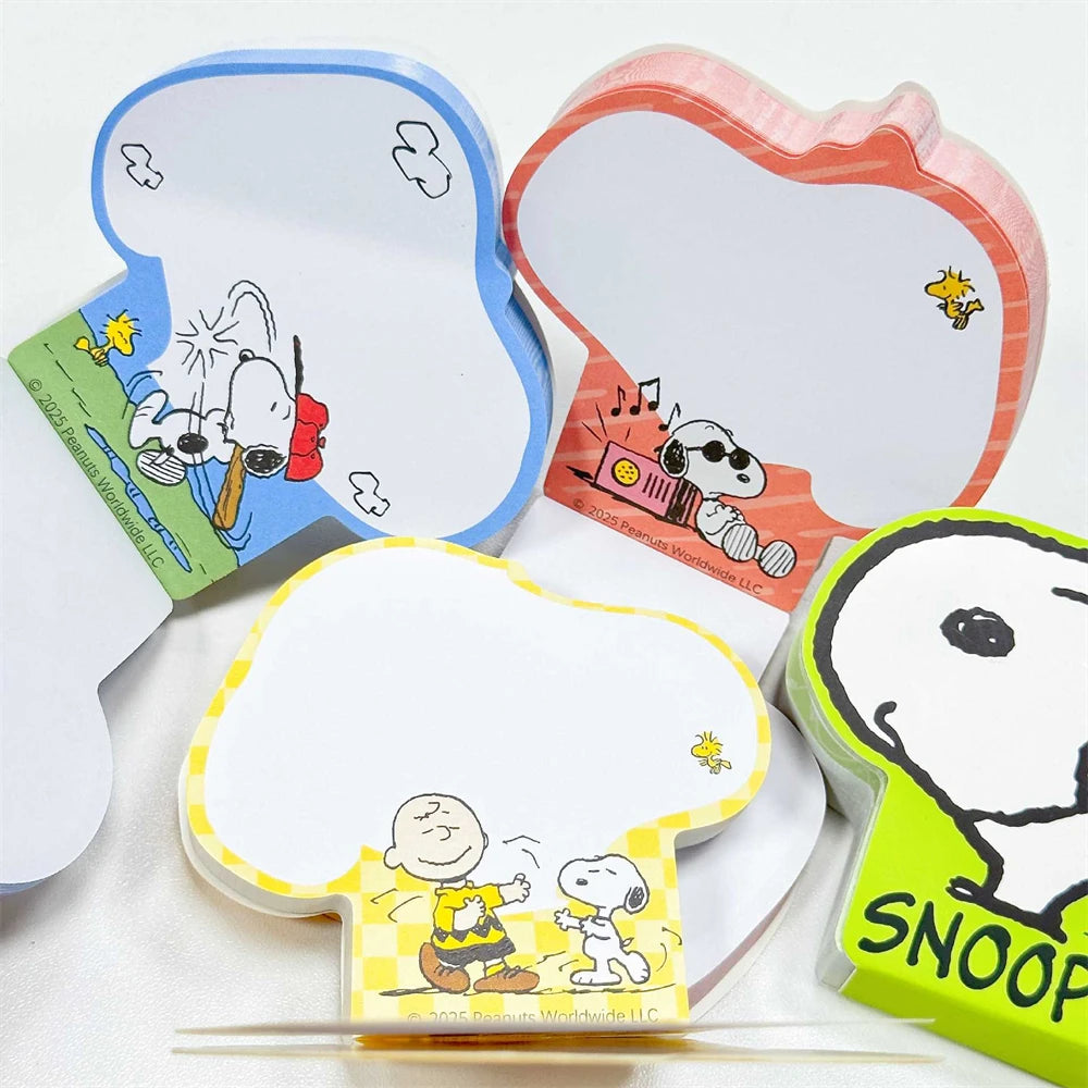 Anime Snoopy Mini Notebook Cartoon Snoopy Adventure Irregular Notebook Portable Pocket Book Message Books Student Stationery