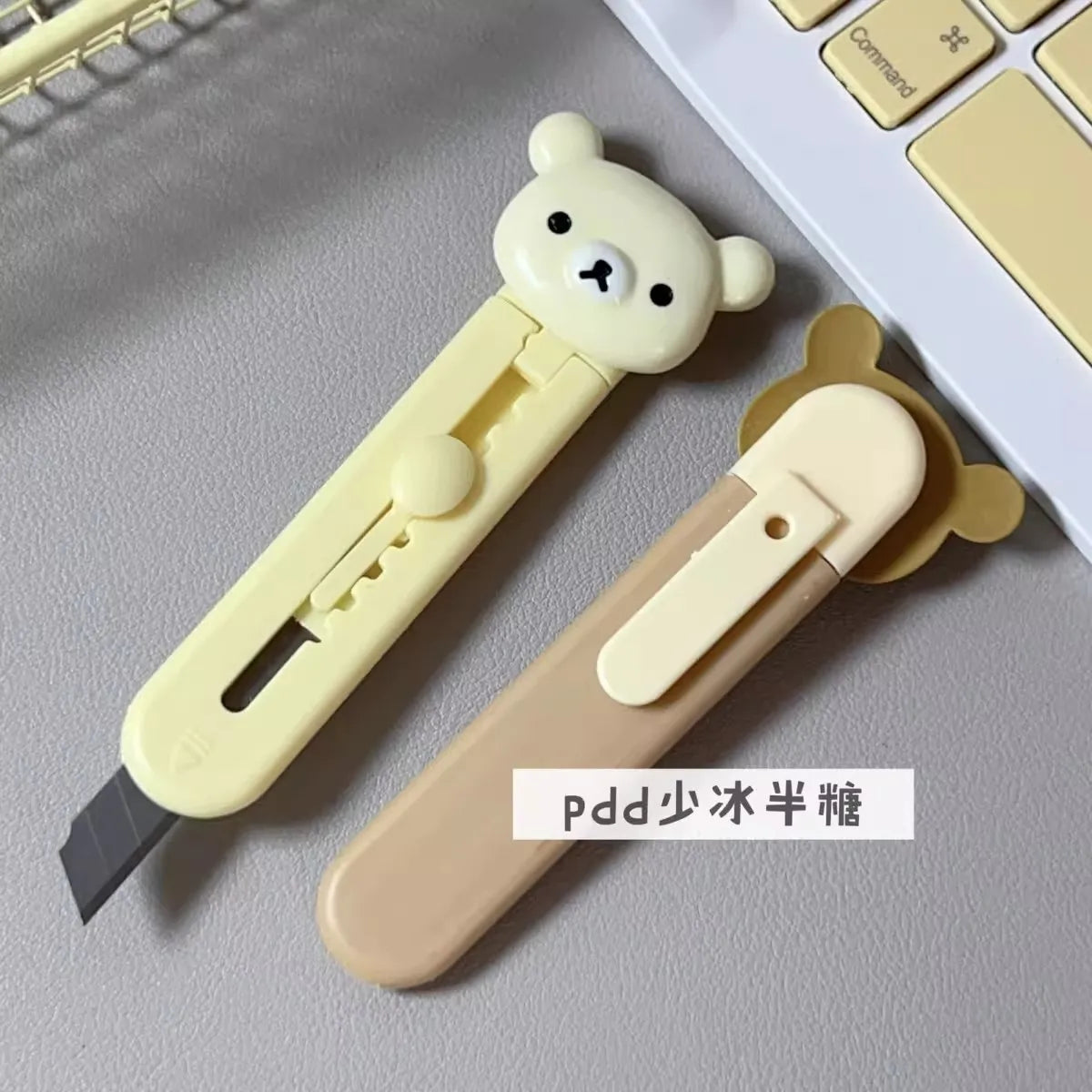 Rilakkuma Utility Knife Kids New Kawaii Relax Bear Make Handicrafts Stationery Handheld Paper Cutting Pocketknife Children Gift