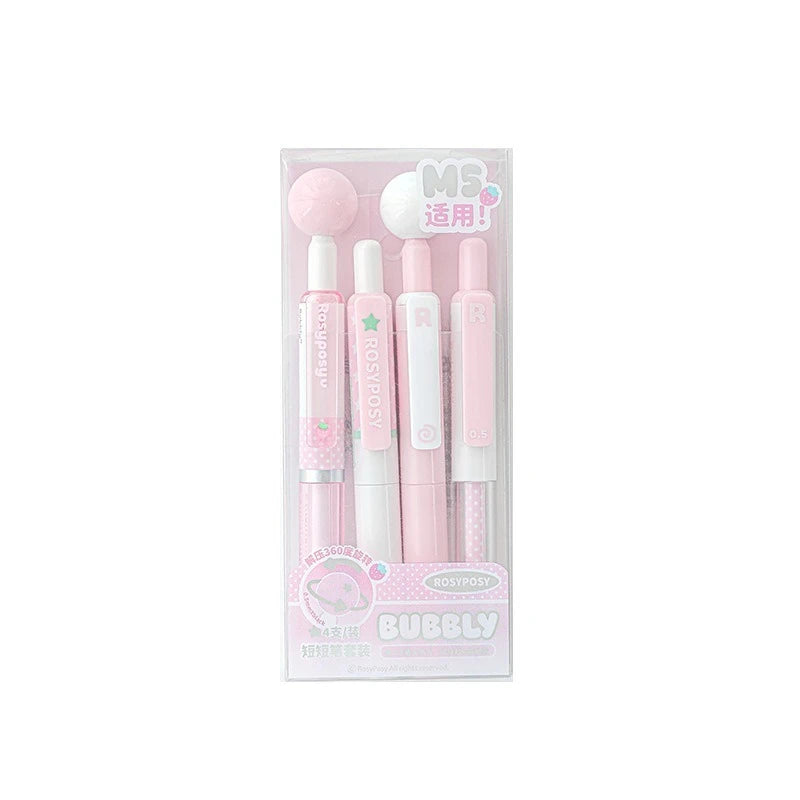 4PC Neutral Pen  Short Pen  4-Pack  High Aesthetic Value  360  Rotation  Decompression  And Problem  Solving Pen