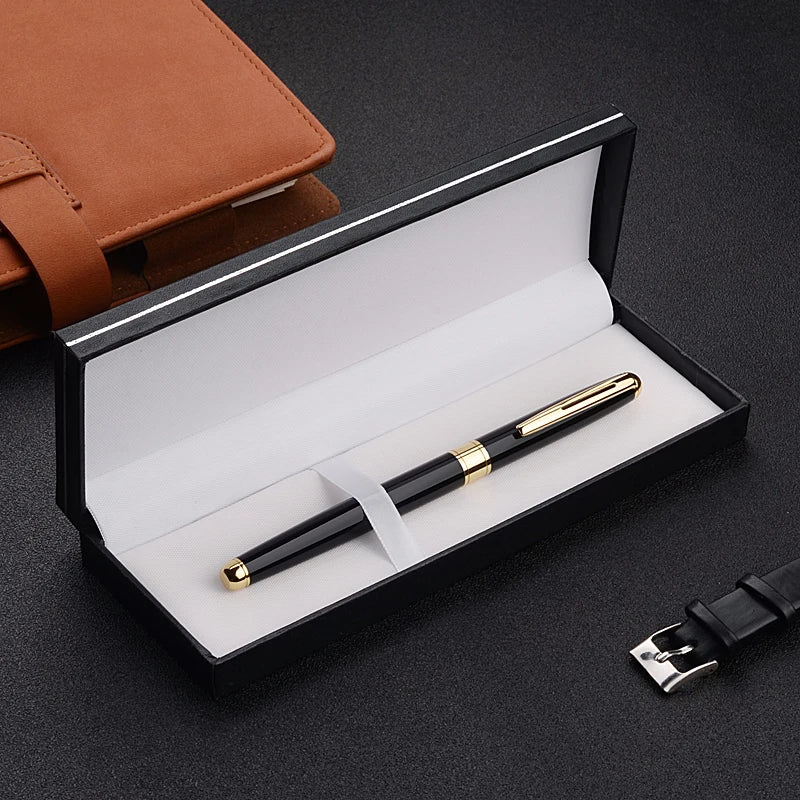 High quality ballpoint pen business signing pen stainless steel material replaceable refill office school supplies stationery