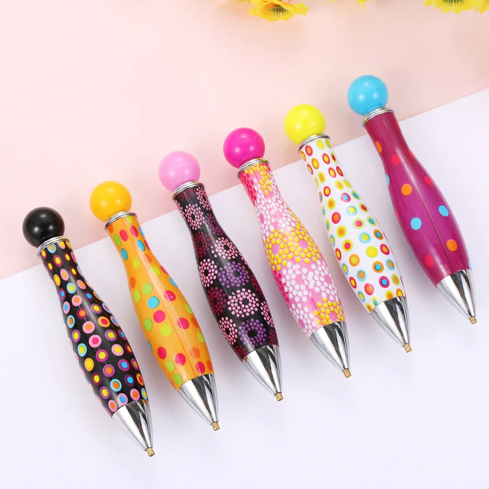 Diamond drawing tool pen, bowling ball shaped dot diamond pen, new style of diamond painting dot diamond pen