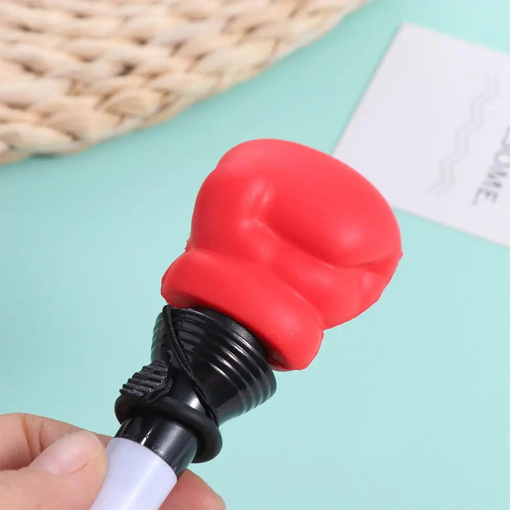Unique Smooth Writing Bouncing Ballpoint Pen Funny Shape Cartoon Boxing Glove Pen Signing Gel Pen Fist-shaped Pen School Office