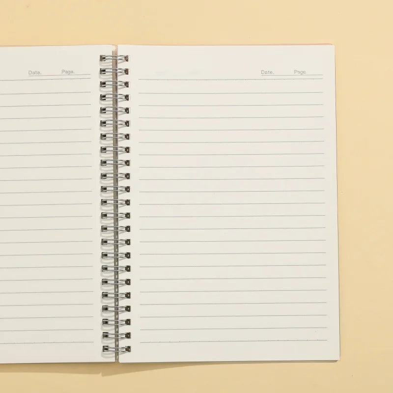 Gradient Spiral Notebook A5 B5 Pastel PP Cover Grid/Lined/Blank Pages 70GSM Paper Aesthetic Stationery for School Office Journal