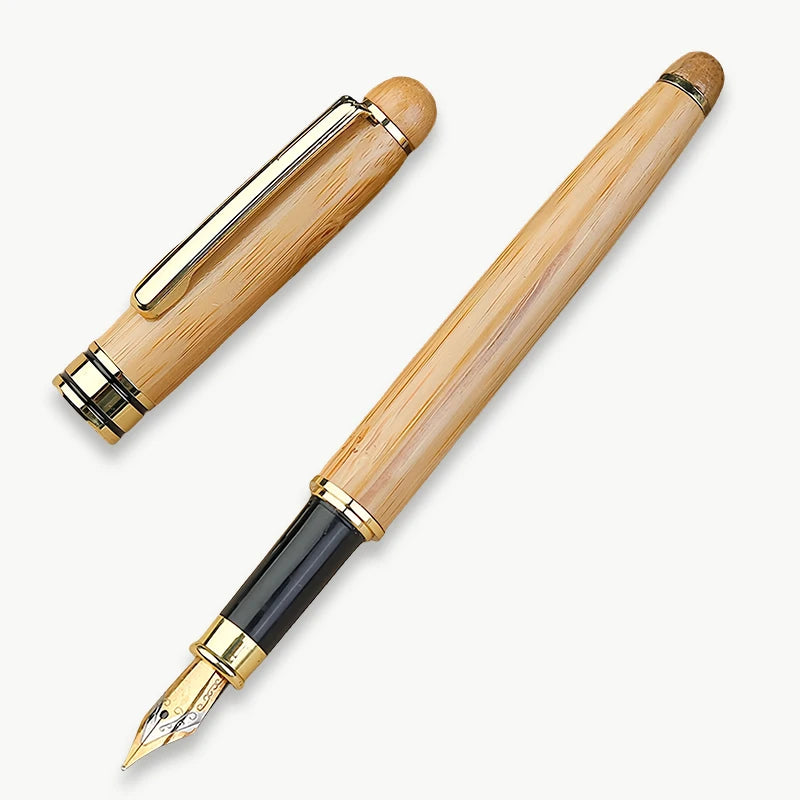 Custom Wood Ballpoint Pen Laser Engrave LOGO Text Personalized Sign Pen for Family Company Friend Gift Box Available