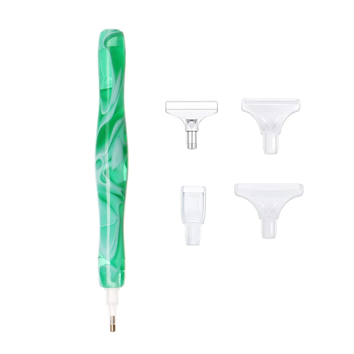 Premium Resin Diamond Painting Pen With Plastic Tips, Ergonomic Grip for DIY Diamond Art Craft