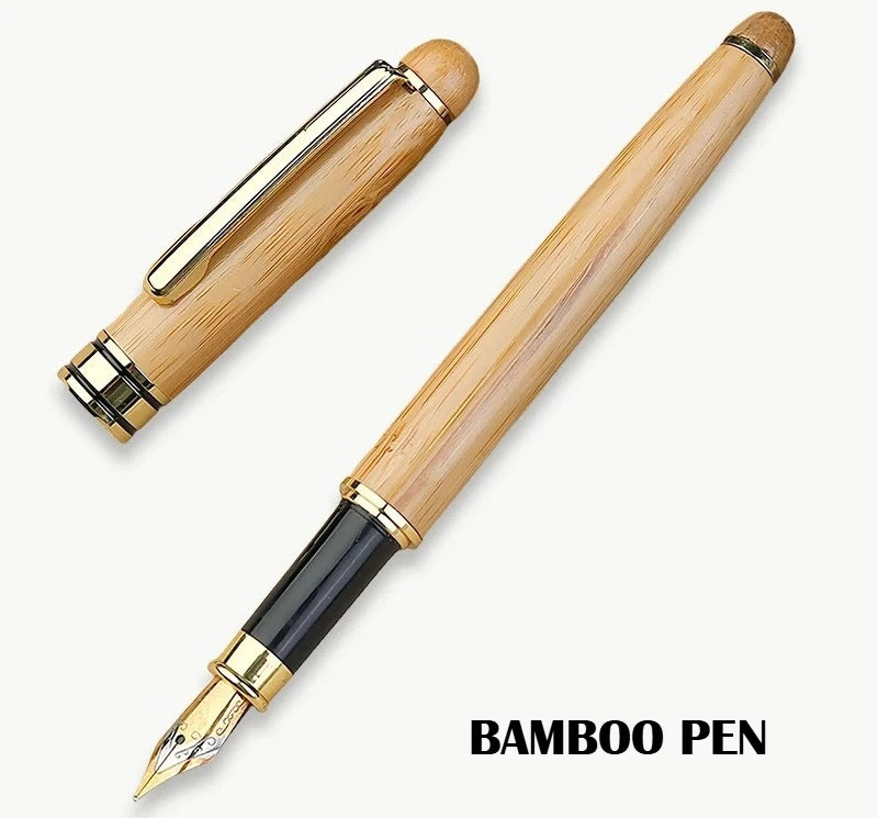 Custom Wood Ballpoint Pen Laser Engrave LOGO Text Personalized Sign Pen for Family Company Friend Gift Box Available