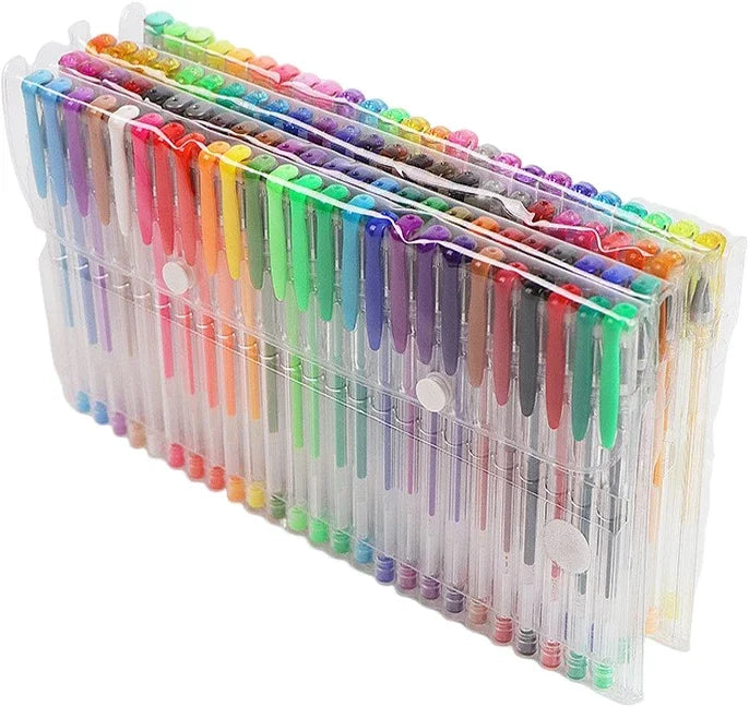 100/5Pcs Gel Pen Set 100 Colored Gel Pens for Coloring Books Drawing Doodle Crafts Scrapbooks Journaling Planner School Supplies