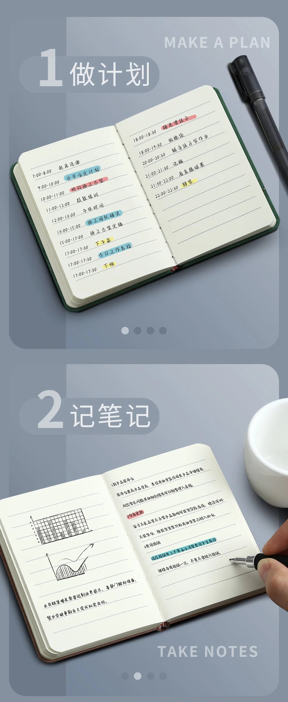 A7 Mini Notebook Portable Pocket Notepad Memo Diary Planner Agenda Organizer Office School Stationery Back To School