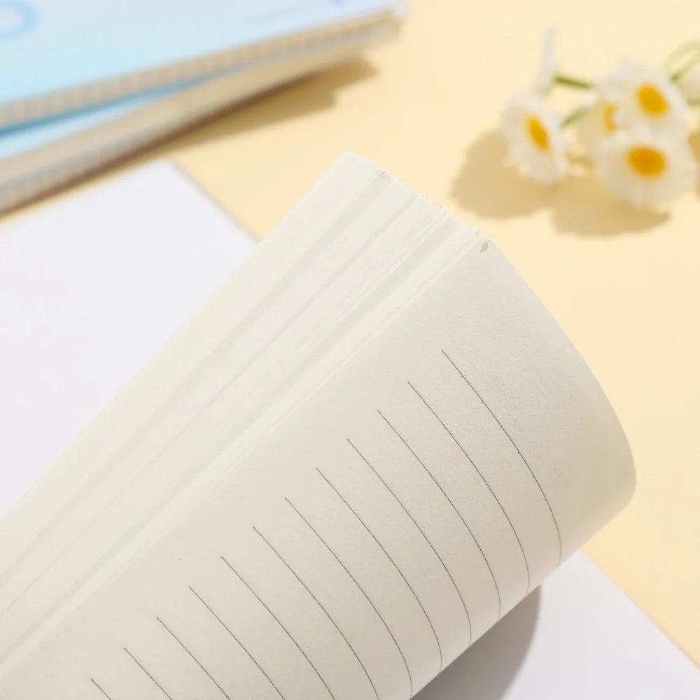 Gradient Spiral Notebook A5 B5 Pastel PP Cover Grid/Lined/Blank Pages 70GSM Paper Aesthetic Stationery for School Office Journal