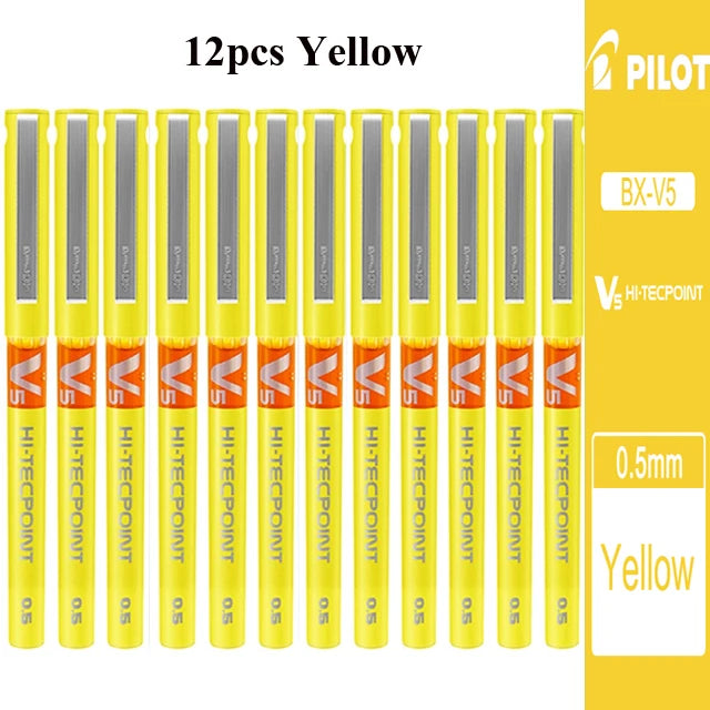 Japan PILOT Gel Pens BX-V5 Art Supplies Color Pen Office Accessories School Student Stationery Can Be Matched with Ink Bladder