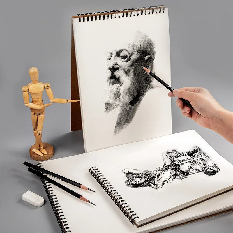 160g Professional Thick Sketchbook Sketch Drawing Paper 30 Sheets A5 A4 16K 8K Drawing Notebook Graffiti Book School Art Supplie