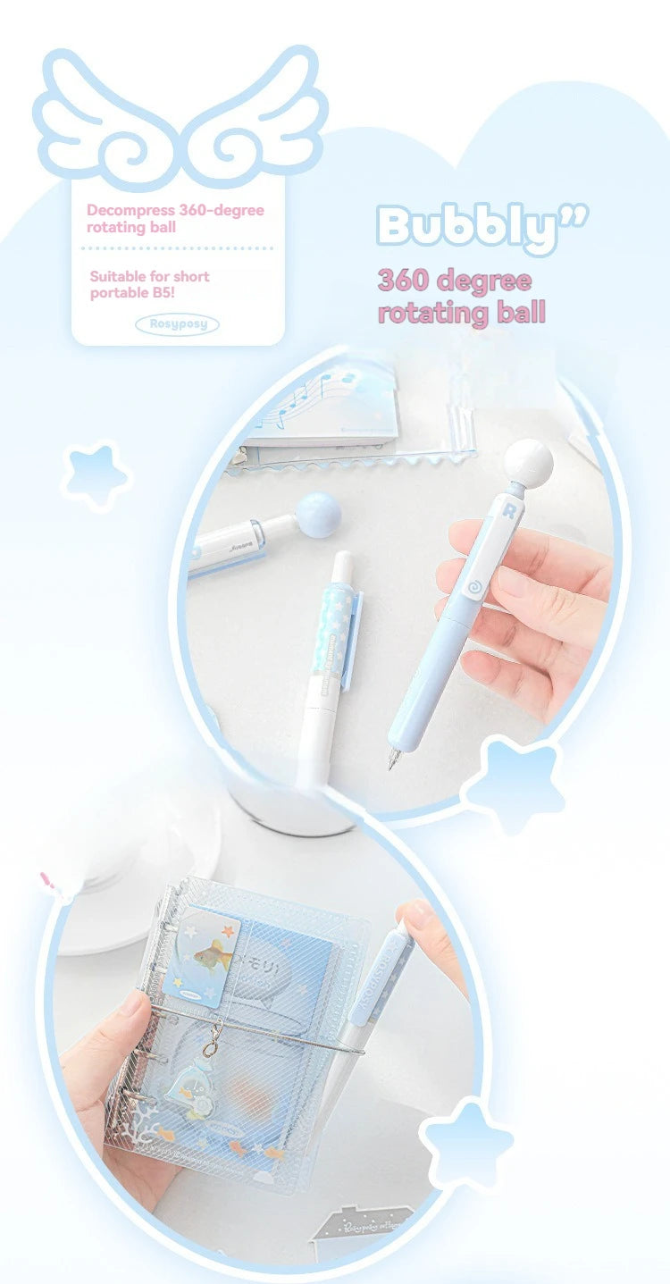 4PC Neutral Pen  Short Pen  4-Pack  High Aesthetic Value  360  Rotation  Decompression  And Problem  Solving Pen