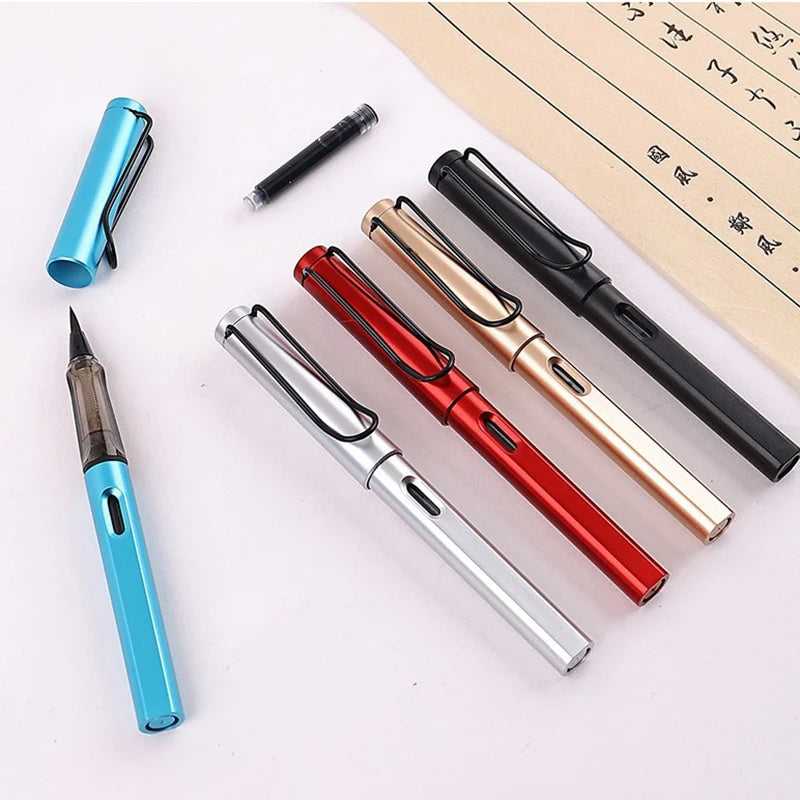 Pen Type Calligraphy Brushes Beginner's Writing Brush Soft Weasel Hair Small Regular Script Brush for Student Painting Writing