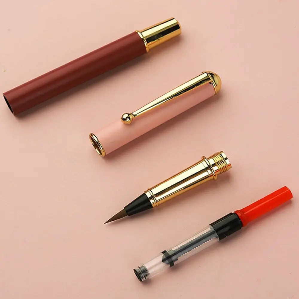 Professional Beginners Metal Writing Artist Drawing Painting Pens Chinese Brushes Penmanship Brushes Calligraphy Pen Brushes
