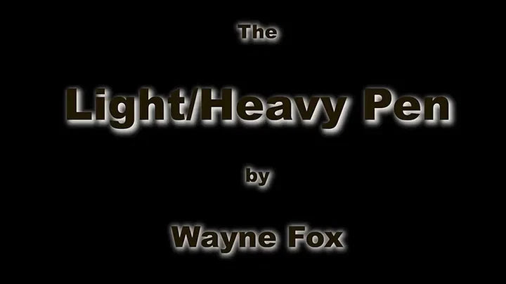 Light and Heavy Pen by Wayne Fox Magic Tricks Can't be Lifted Pen Magia Close up Street Illusions Gimmicks Magie Props